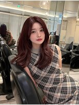 ラル 立川(lar)&nbsp;サナちゃんラベンダー_黒髪ボブルフネビージュ小顔ワンレン