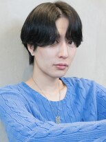 ワンカールパーマニュアンスパーマ韓国センターパート