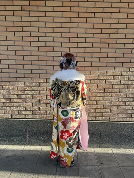 ラシュープリーム(La SUPREME) 成人式リボンアレンジ