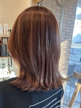 リール ヘアー 箱崎店(rire hair) ピンクベージュハイライト