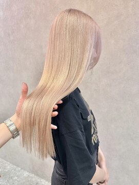 ロンド レア 天神大名店(Lond Le’a) ホワイトブロンド/イメチェンヘアスタイル/ミルクティーカラー
