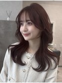 韓国レイヤーカット前髪カットダブルカラー髪質改善銀座