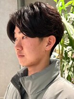 メンズサロン ブロック(Men's Salon bloc) マッシュ ツーブロック センターパート ニュアンスパーマ