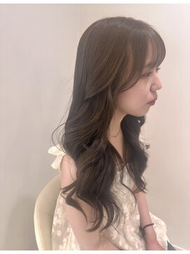 ダブルカラーで透明感ベージュ