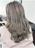 ハイライトレイヤーカットイルミナカラーオリーブグレージュ堺東
