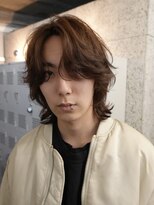 バイフィフス 原宿/表参道(by fifth)&nbsp;シャドウパーマスパイラルパーマセンターパート大人メンズヘア