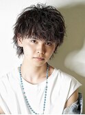 フリックパーマ/ツーブロックショート/韓国風マッシュ