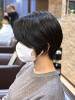 キャラ 池袋本店(CHARA)&nbsp;大人くびれショート◎毛流れパーマ【池袋/ショート/ボブ】