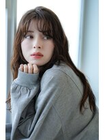 ヘアーズ ベリー 香椎店(hairs BERRY)&nbsp;美髪レイヤーカットデザインカラーオリーブベージュウェットヘア