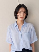 フォト 新宿三丁目(foto) 髪質改善地毛風縮毛矯正くびれレイヤー切りっぱなしボブ