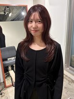 ノル 栄矢場町(nol)&nbsp;くびれレイヤーカット×秋っぽピンクラベンダーブラウン