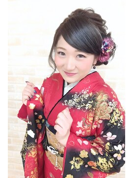 アムールマヤ 成人式アップスタイル☆