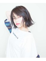 エール(a:le)&nbsp;黒髪　切りっぱなしボブ