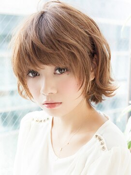 エル(LE) ヴェールウェーブブルージュアシメ似合わせカットショート