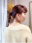 ポニーテールアレンジ
