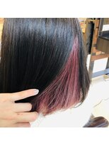 ヘアーメイク ララ(HAIR MAKE LALA) インナーカラー　ピンクパープル