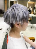 【DAYS 原宿】フェザーマッシュツーブロック ブリーチカラー