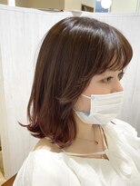 カモン(CAMON)&nbsp;ピンクブラウンの顔まわりレイヤー