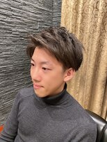 プレミアムバーバー 目黒店(PREMIUM BARBER produce by HIRO GINZA) 前髪上げツーブロック