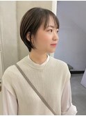 落ち着きのあるショートボブヘア
