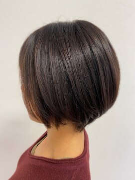 フフ 味鋺店(FuFu) 【FuFu】くびれショート/艶髪ミルクティーブラウン