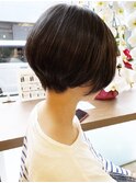 《knit銀座》大人黒髪20代30代40代ショートボブ丸み前下がり