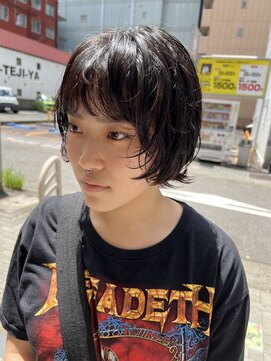 ラプト(rapt) マッシュウルフの似合わせパーマ(beforeあり)