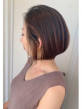 アッシュ 宮前平店(Ash) 大人ハイライトボブ