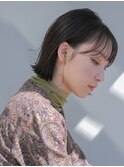 切りっぱなしタイトボブ◎