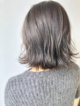 スーリール 西新店(Sourire) ☆外ハネボブ×透け感グレージュ☆