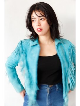 クロエ 天王寺(Cloe) 黒髪カタログ×前髪パーマ