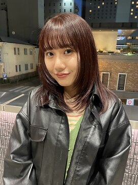 スニュウ(snuw) 【snuw mina】レイヤーカット/ワインレッド