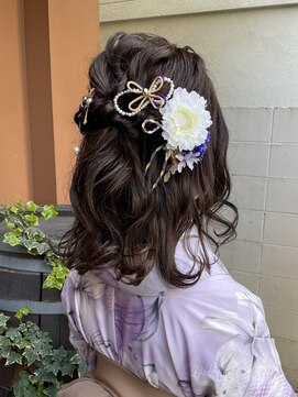 ココカラヘアー ニコ(cococara hair nico) お呼ばれヘア/ハーフアップアレンジ/ヘアセット/ゆるまき