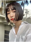 ◎ミニボブ縮毛矯正ショートボブストレートパーマ