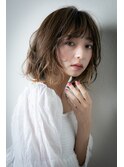 イヤリングカラーゆるふわエアリーボブパーマw越谷10代20代30代!
