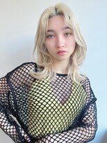 フリティ 大阪西梅田店(friity)&nbsp;オリーブベージュショートミニボブグレージュブリーチレイヤー