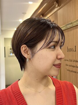 ロンド パルティール 大宮(Lond partir) カールセミディシアカラー姫カットダークアッシュショート