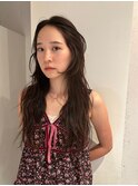 顔周りレイヤーレイヤーカット透明感カラーブリーチなしカラー
