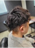メンズショート×ツイストパーマ