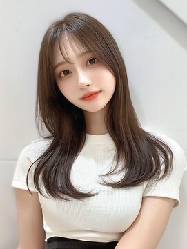 ジゼル 博多筑紫口店(GiseL) セミロング　レイヤーカット　顔周り　透明感　アッシュカラー