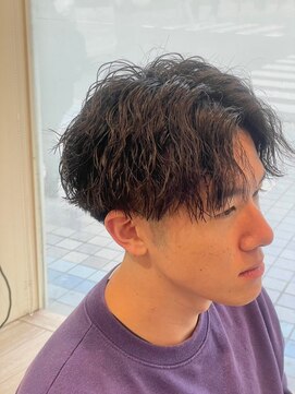 クラップス 横須賀中央店(CLAPS) センターパートツイストスパイラルパーマ刈り上げメンズパーマ