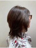 20代30代ブリーチなし大人可愛いゆるふわハイレイヤーウルフ