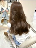 愛されヘアレイヤーカットブラウンブリーチ無し