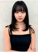 レイヤー/ネビージュ/韓国ヘア/イメチェン/縮毛矯正/中野/