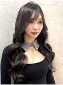 #カラー#アッシュブラック#エクステ#シールエクステ