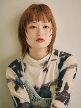 ビィシャイン 小野店 柔らかニュアンスマッシュウルフ