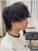 マッシュウルフ/アイロンセット/シャドウ/池袋メンズカット