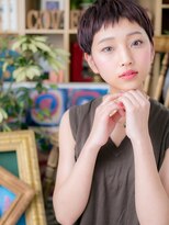 カバーヘア ブリス 志木南口駅前店(COVER HAIR bliss)&nbsp;表情クールに…大人かわいい黒髪ベリーショートA2志木20代30代