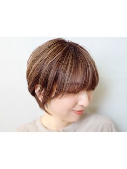 【時短も綺麗も叶える、大人ショート×白髪ぼかし】扱いやすくて、美しい。360°自信が持てる◎【国分寺】