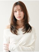 *くびれレイヤー韓国ダークパープル*美髪【Zinaセントラル銀座】